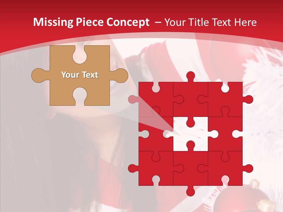 Claus Smiling Tree PowerPoint Template