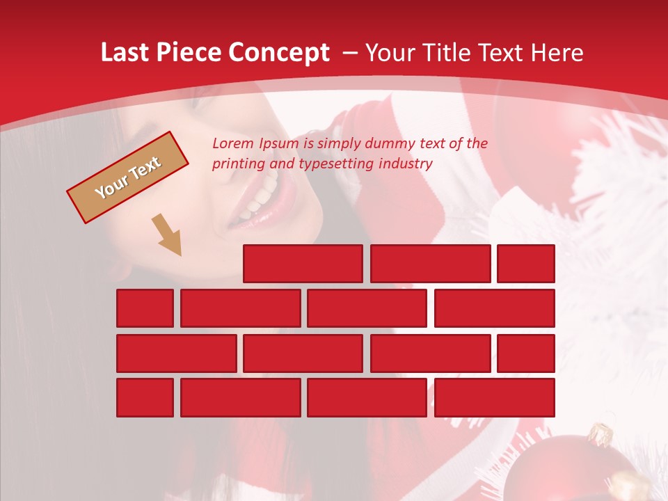 Claus Smiling Tree PowerPoint Template