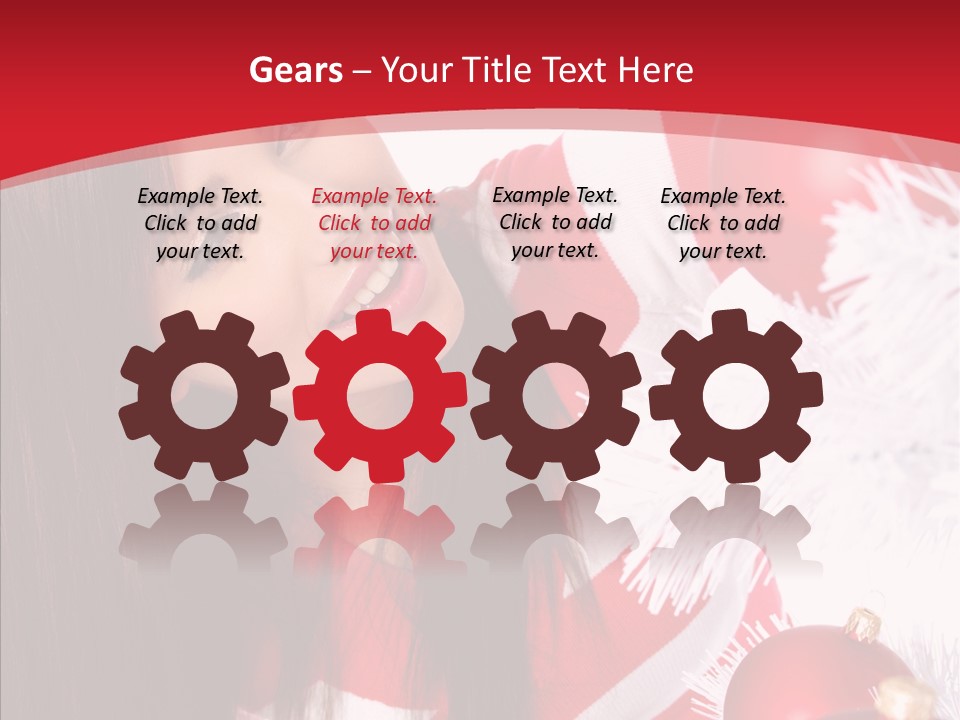 Claus Smiling Tree PowerPoint Template