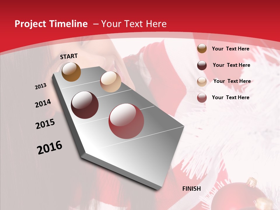 Claus Smiling Tree PowerPoint Template