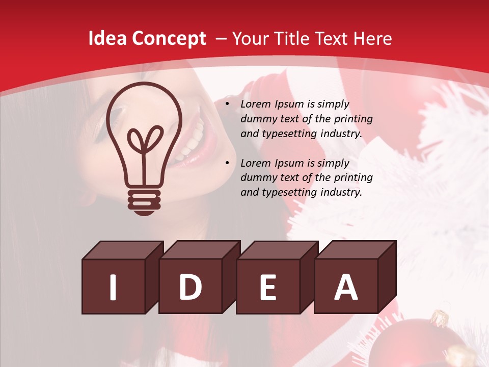 Claus Smiling Tree PowerPoint Template