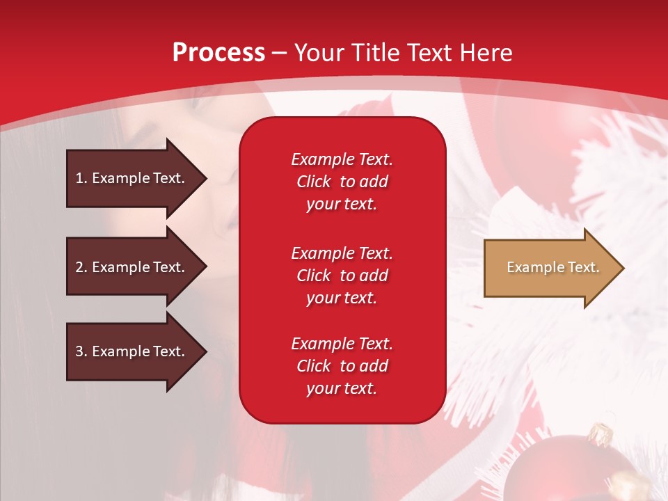 Claus Smiling Tree PowerPoint Template