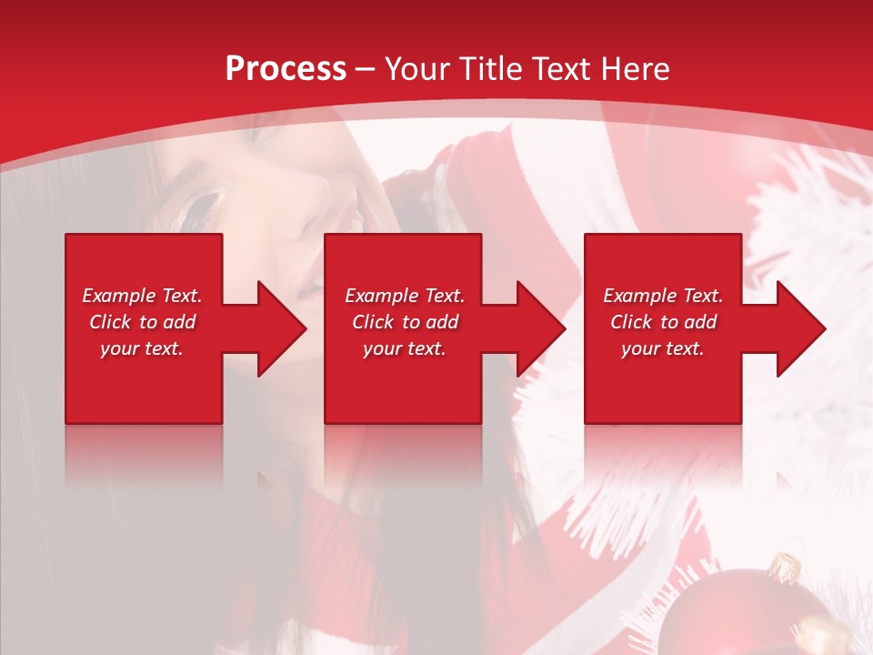 Claus Smiling Tree PowerPoint Template