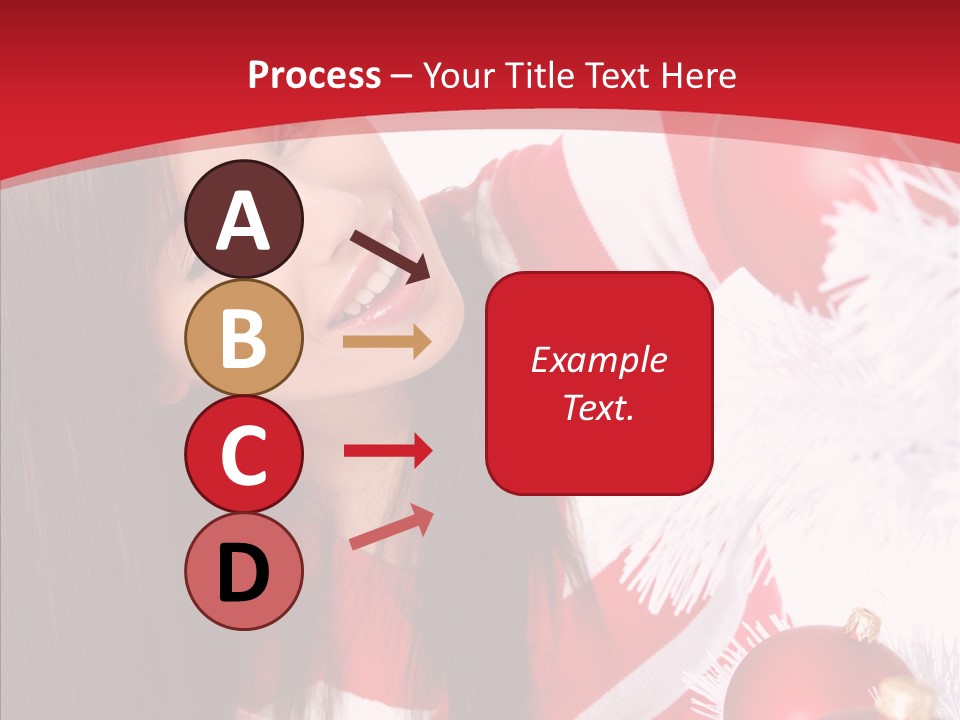 Claus Smiling Tree PowerPoint Template