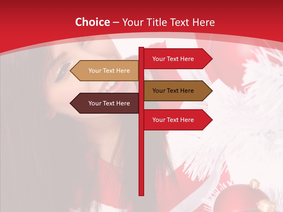 Claus Smiling Tree PowerPoint Template