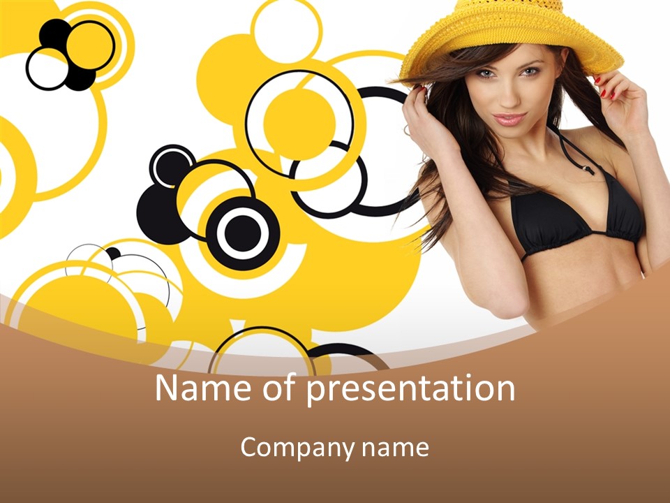 Single Hair Tourism PowerPoint Template