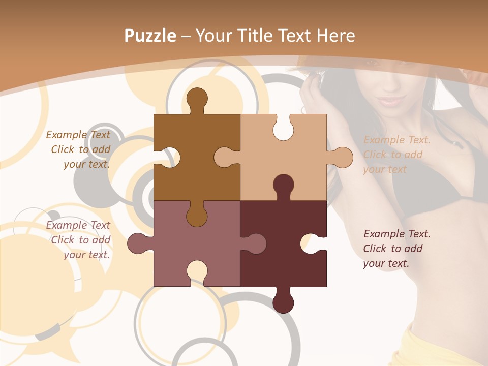 Single Hair Tourism PowerPoint Template