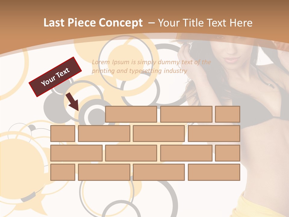 Single Hair Tourism PowerPoint Template