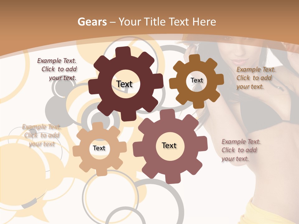 Single Hair Tourism PowerPoint Template