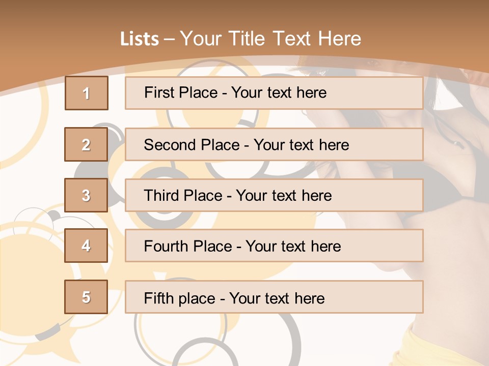 Single Hair Tourism PowerPoint Template