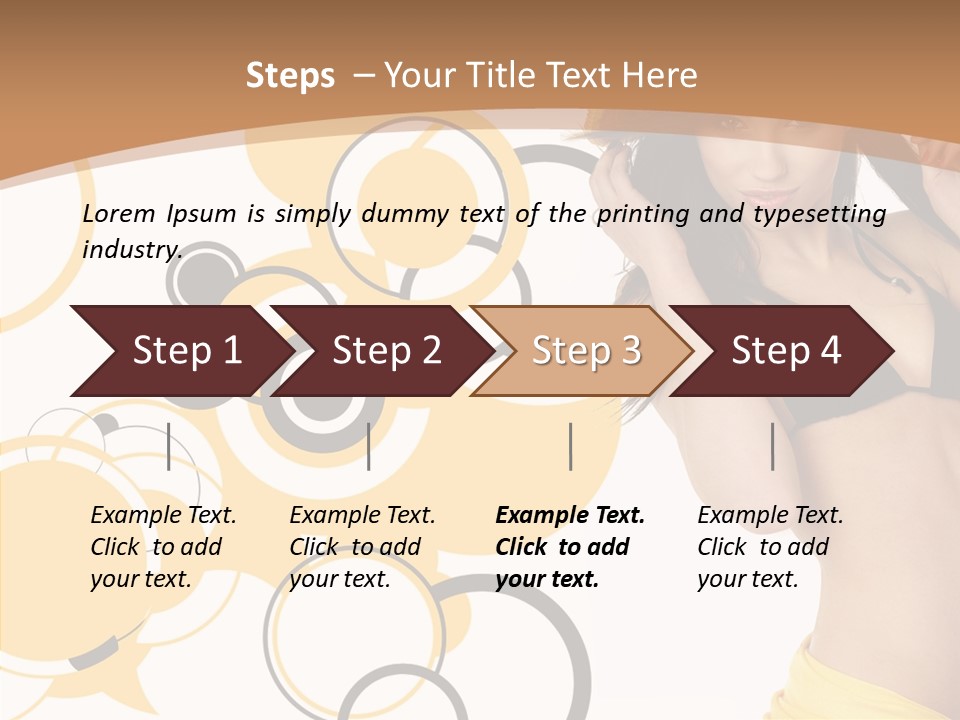 Single Hair Tourism PowerPoint Template