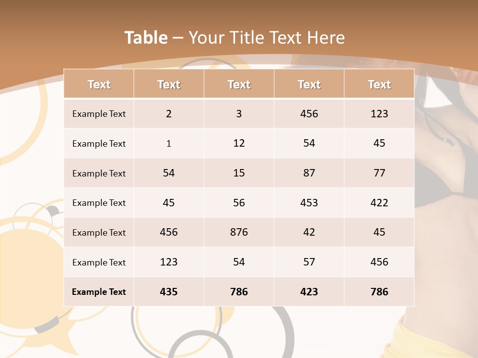 Single Hair Tourism PowerPoint Template