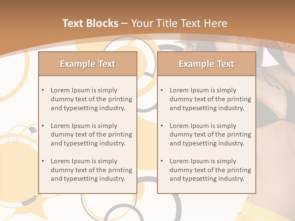 Single Hair Tourism PowerPoint Template