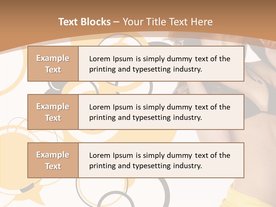 Single Hair Tourism PowerPoint Template