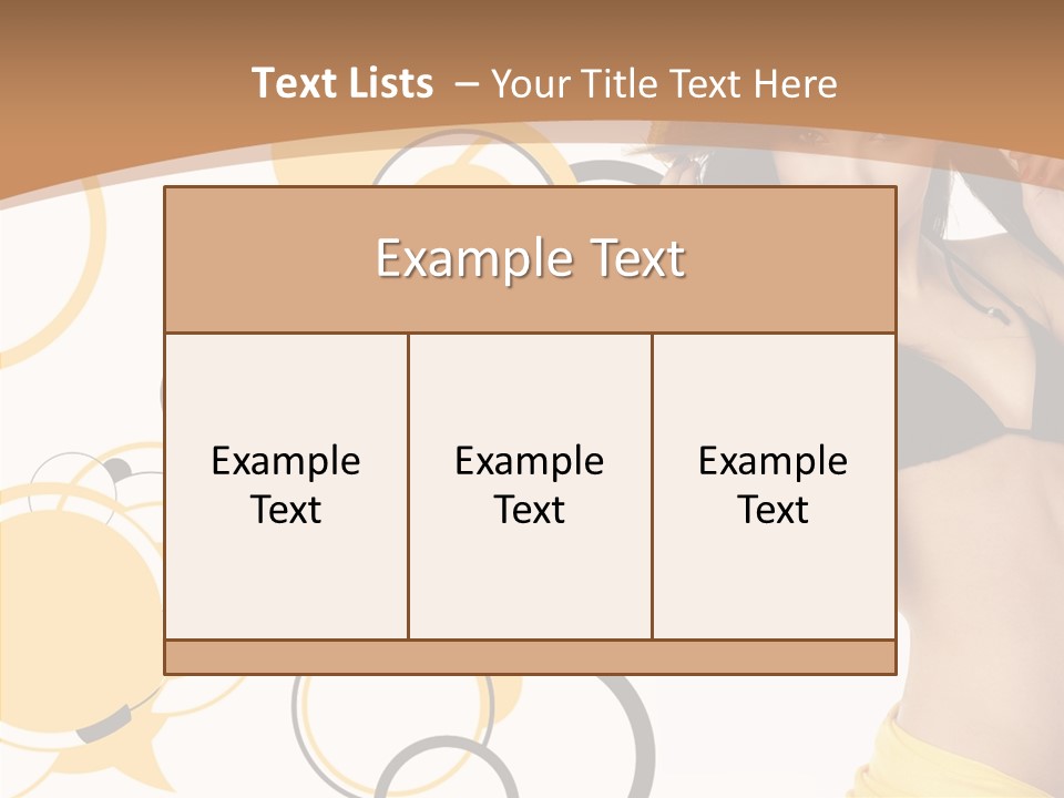 Single Hair Tourism PowerPoint Template