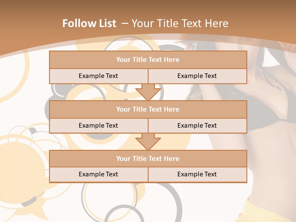 Single Hair Tourism PowerPoint Template