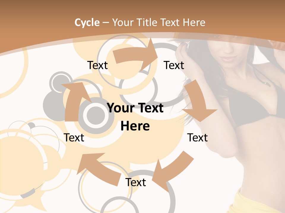 Single Hair Tourism PowerPoint Template