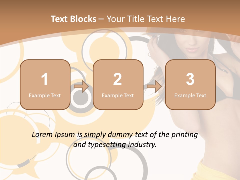 Single Hair Tourism PowerPoint Template