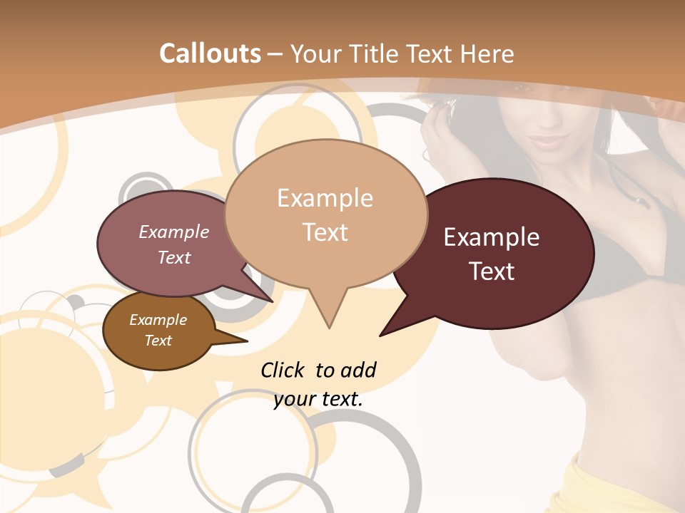 Single Hair Tourism PowerPoint Template