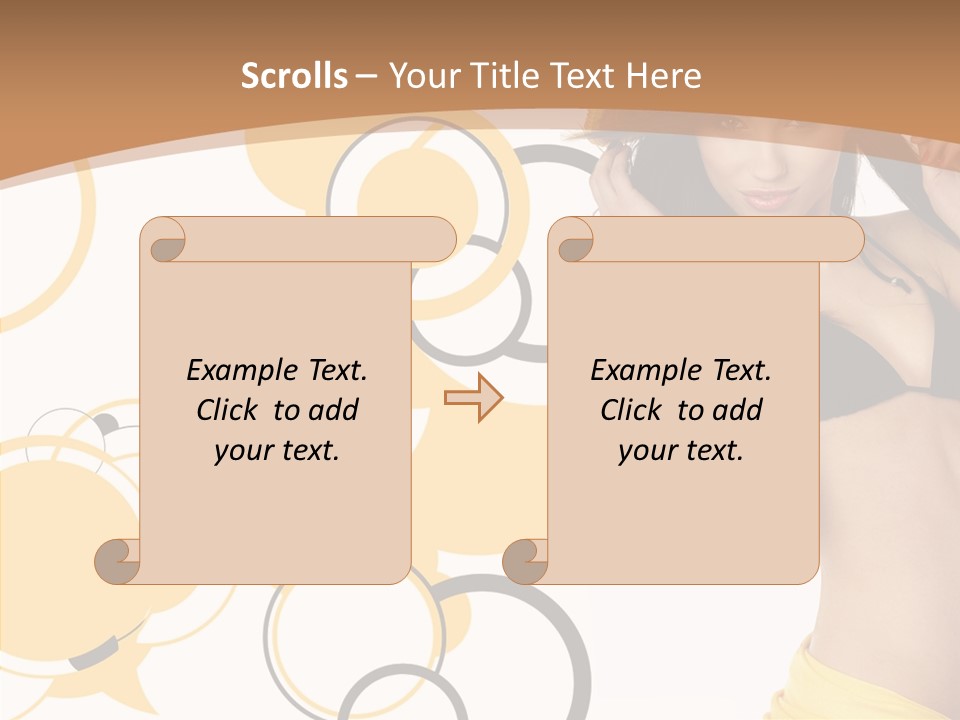 Single Hair Tourism PowerPoint Template