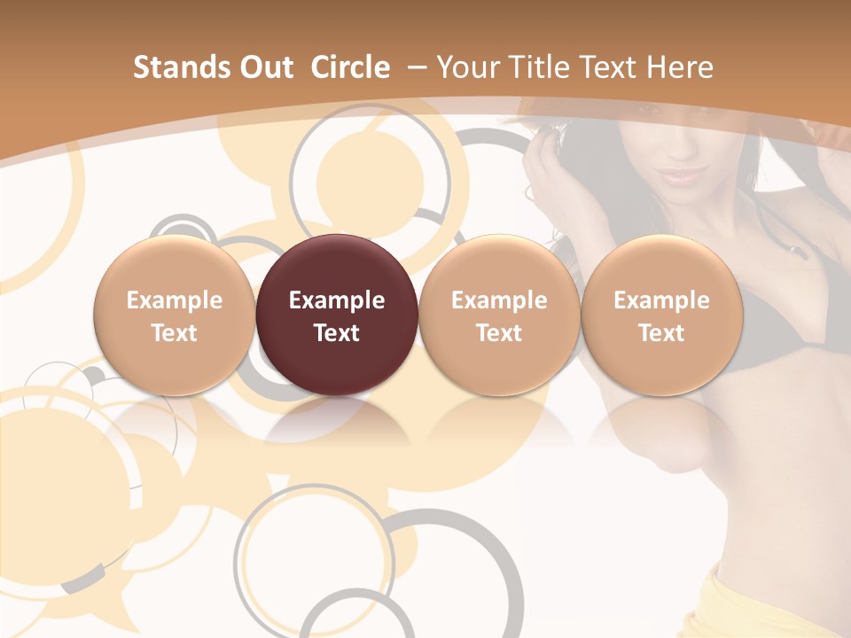 Single Hair Tourism PowerPoint Template