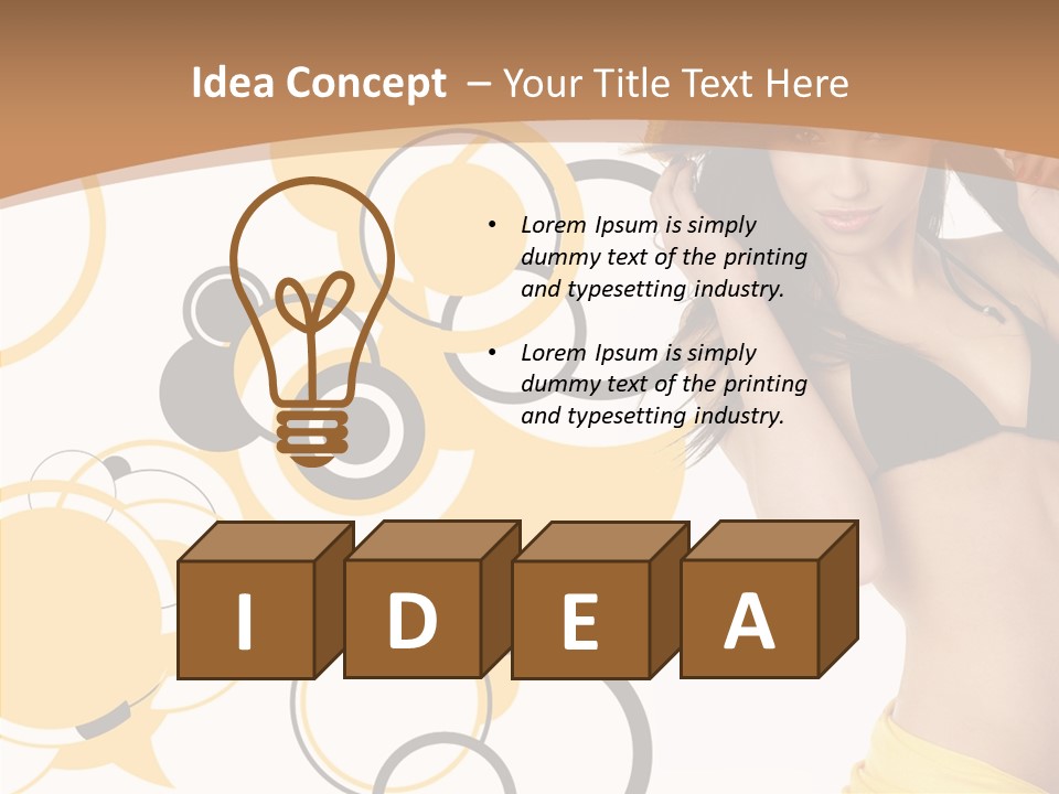 Single Hair Tourism PowerPoint Template