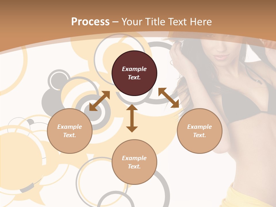 Single Hair Tourism PowerPoint Template