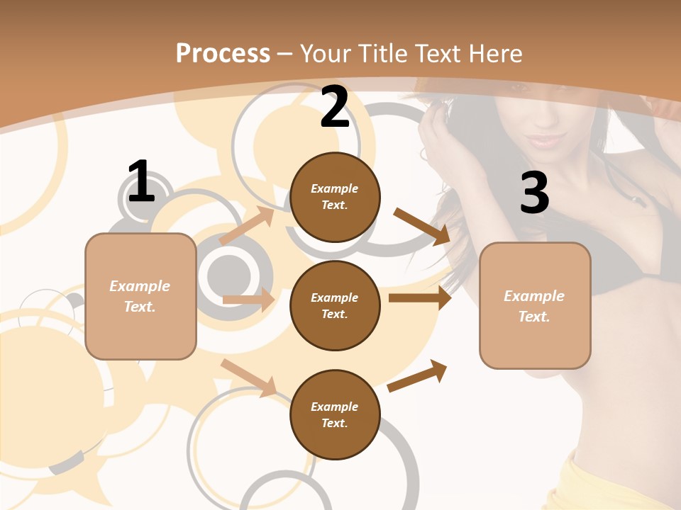 Single Hair Tourism PowerPoint Template