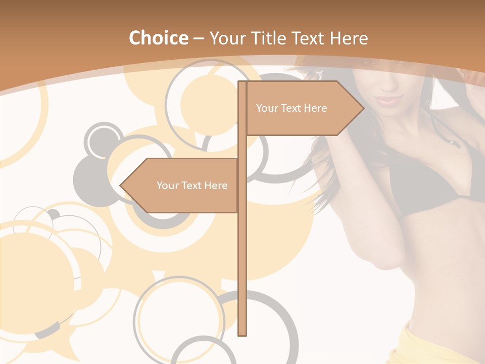 Single Hair Tourism PowerPoint Template