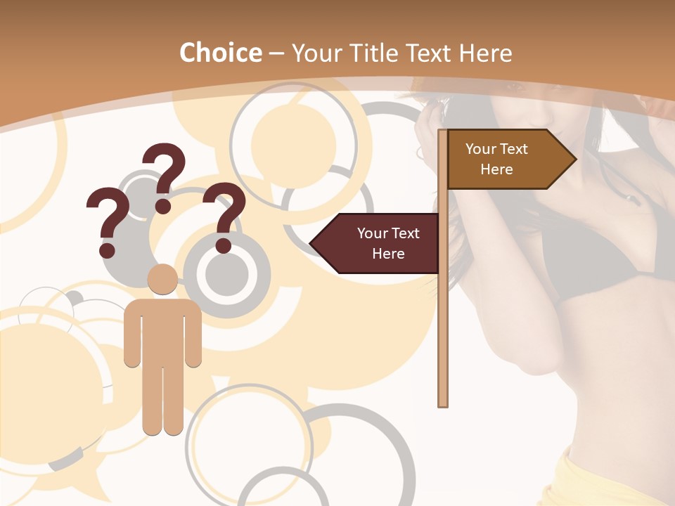 Single Hair Tourism PowerPoint Template