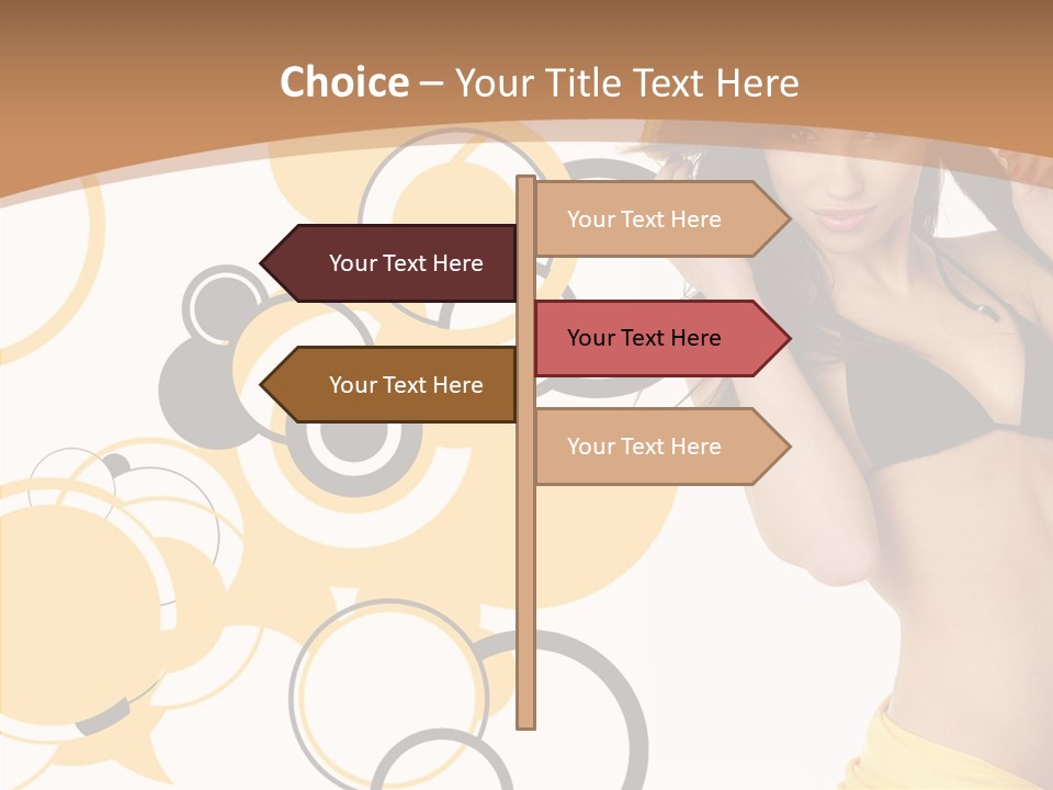 Single Hair Tourism PowerPoint Template