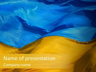 Ukrainian Flag PowerPoint Template