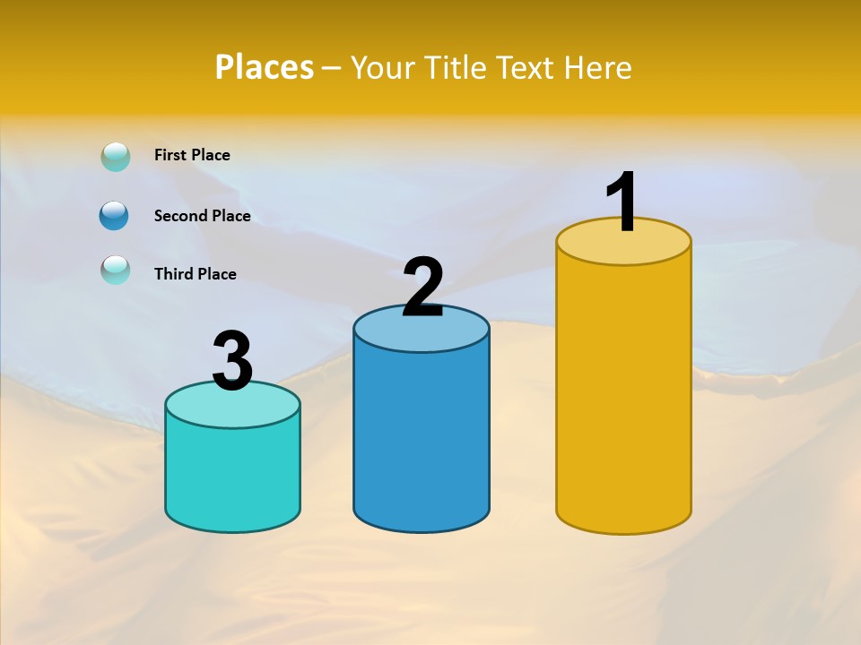 Ukrainian Flag PowerPoint Template