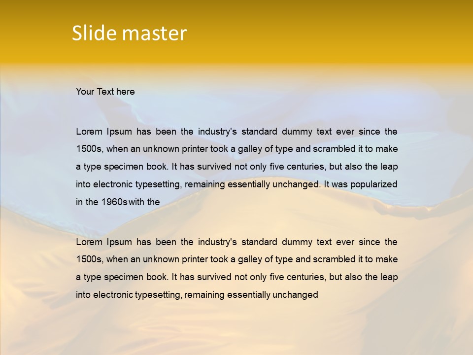 Ukrainian Flag PowerPoint Template