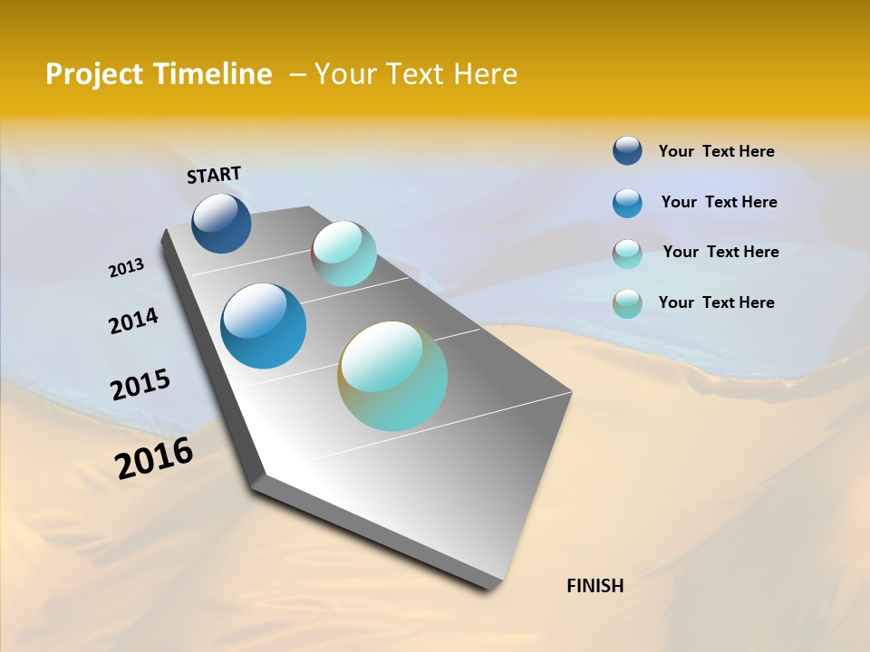 Ukrainian Flag PowerPoint Template