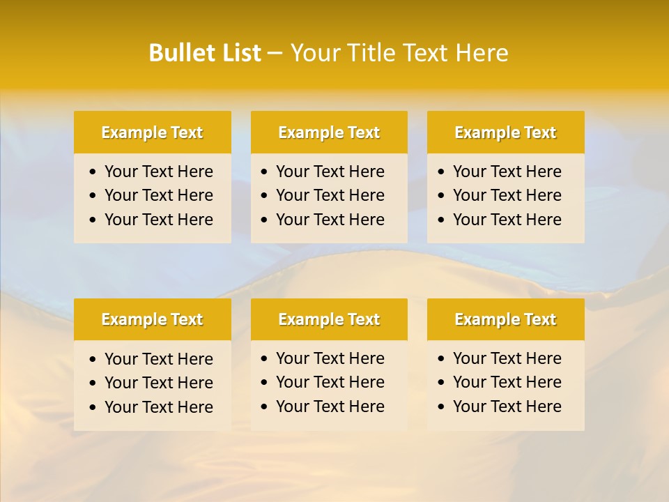 Ukrainian Flag PowerPoint Template