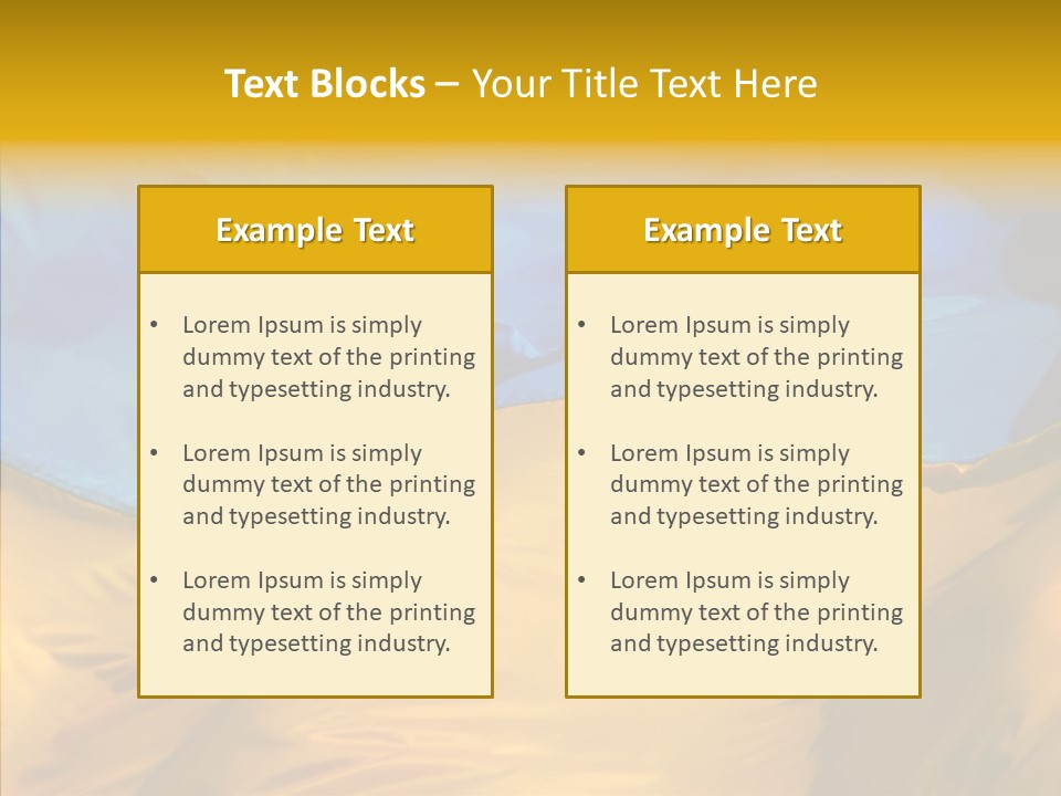 Ukrainian Flag PowerPoint Template