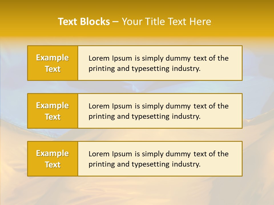 Ukrainian Flag PowerPoint Template