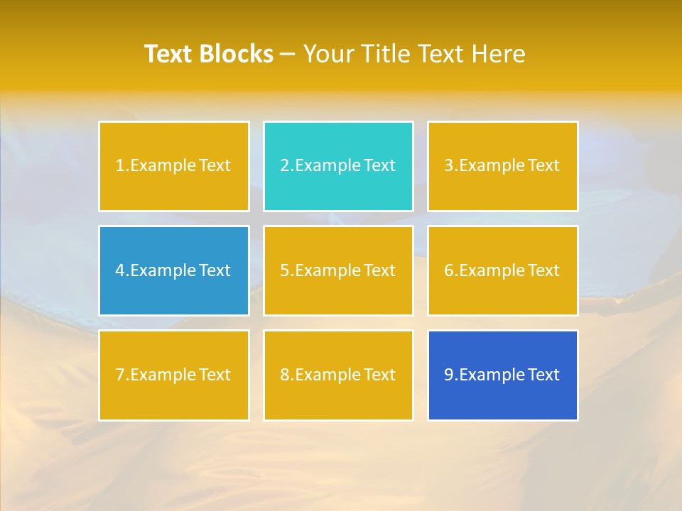 Ukrainian Flag PowerPoint Template
