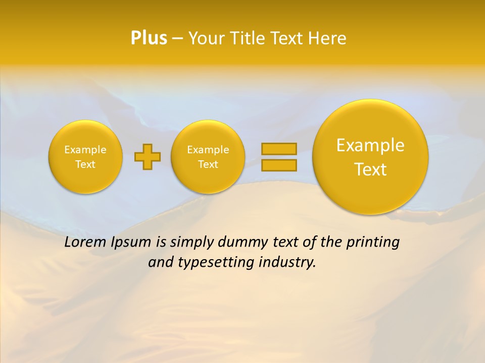 Ukrainian Flag PowerPoint Template