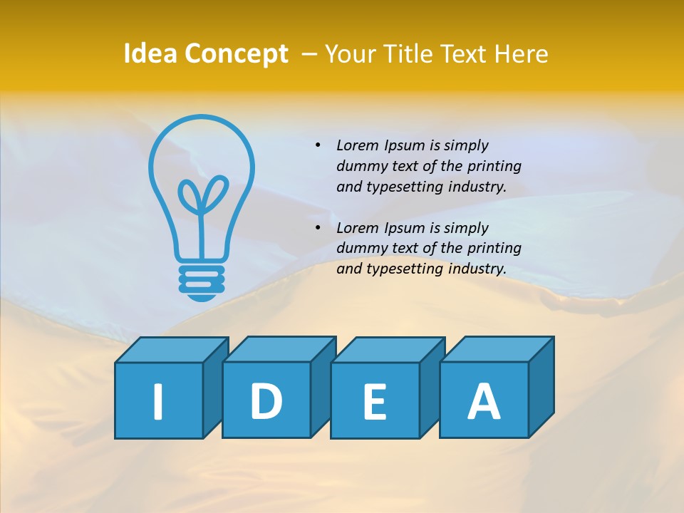 Ukrainian Flag PowerPoint Template