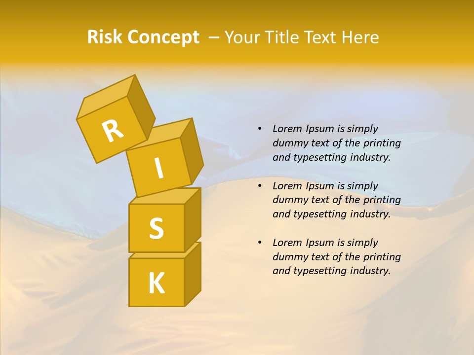 Ukrainian Flag PowerPoint Template