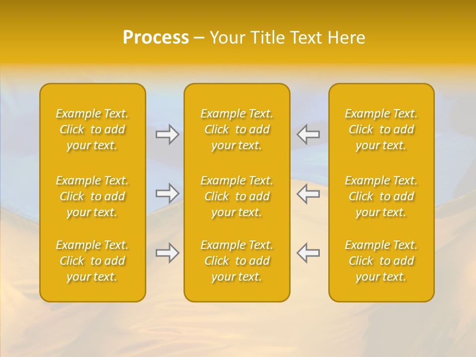 Ukrainian Flag PowerPoint Template