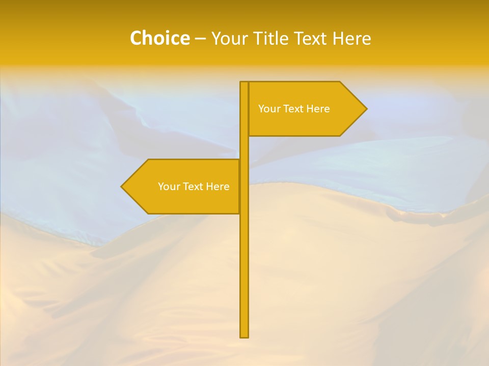 Ukrainian Flag PowerPoint Template