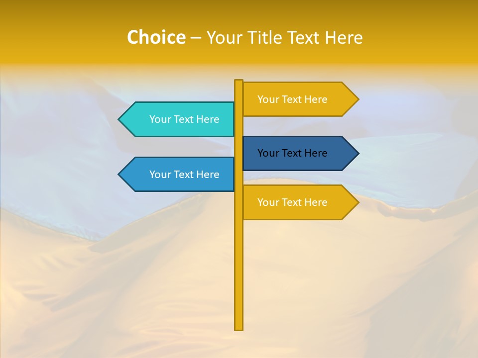 Ukrainian Flag PowerPoint Template