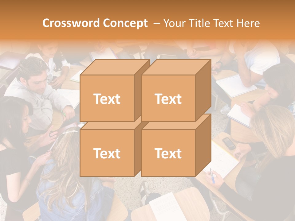 Adult Men Smile PowerPoint Template