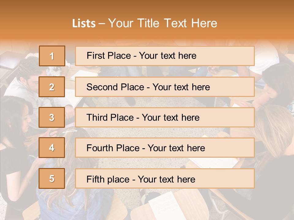 Adult Men Smile PowerPoint Template