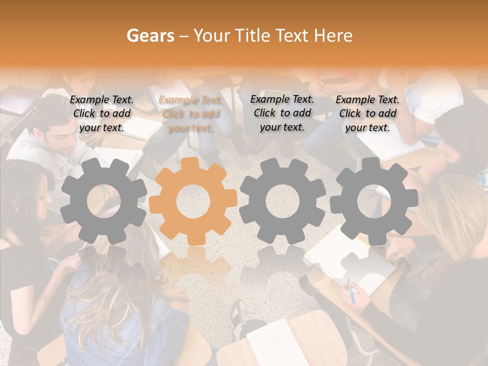 Adult Men Smile PowerPoint Template