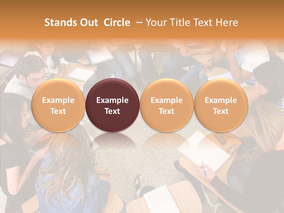 Adult Men Smile PowerPoint Template