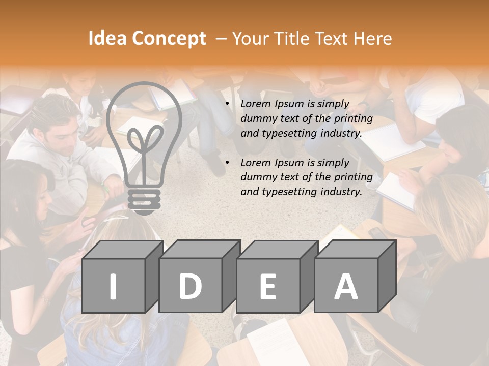 Adult Men Smile PowerPoint Template